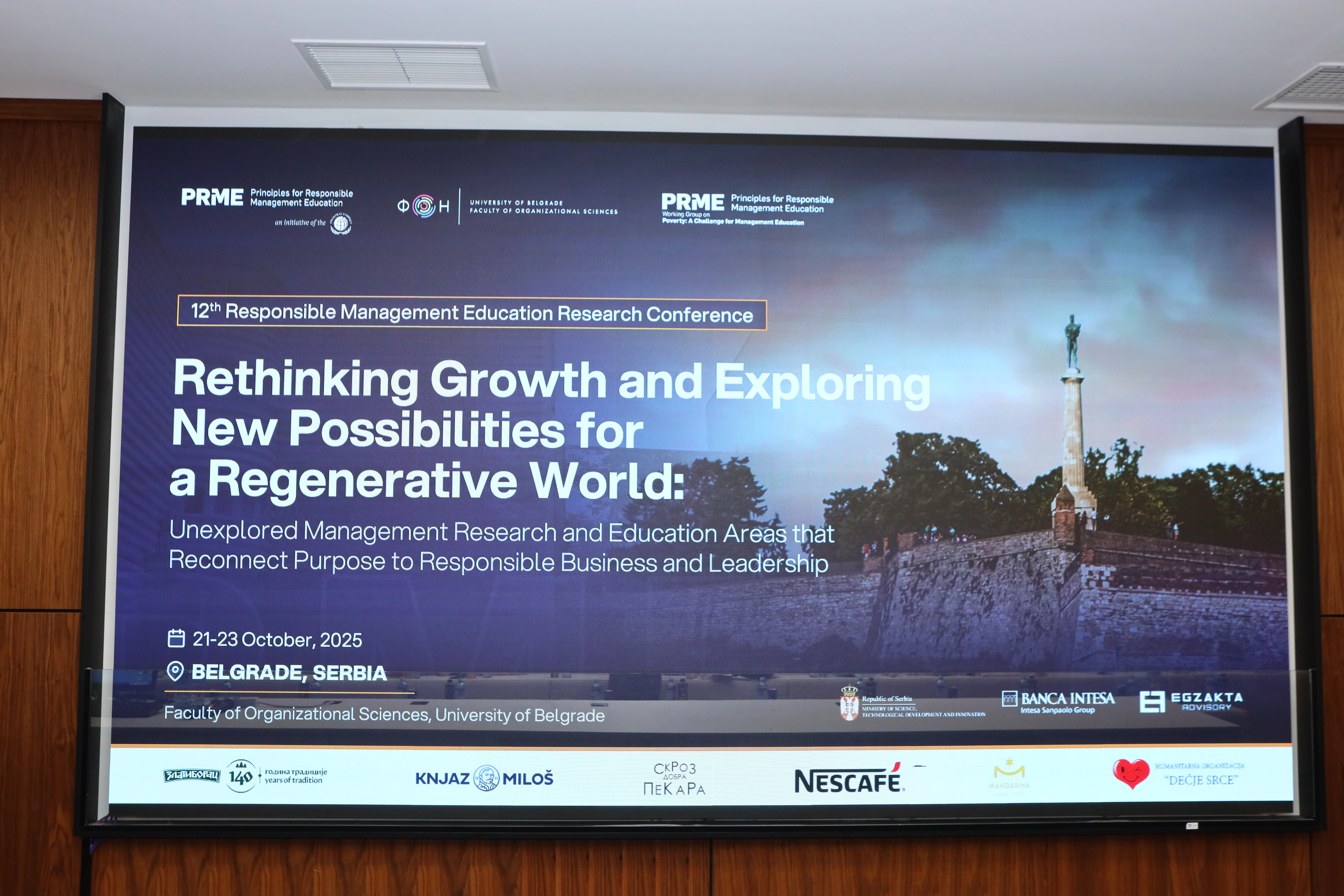 Highlights from the 12th Responsible Management Education Research Conference in Belgrade
