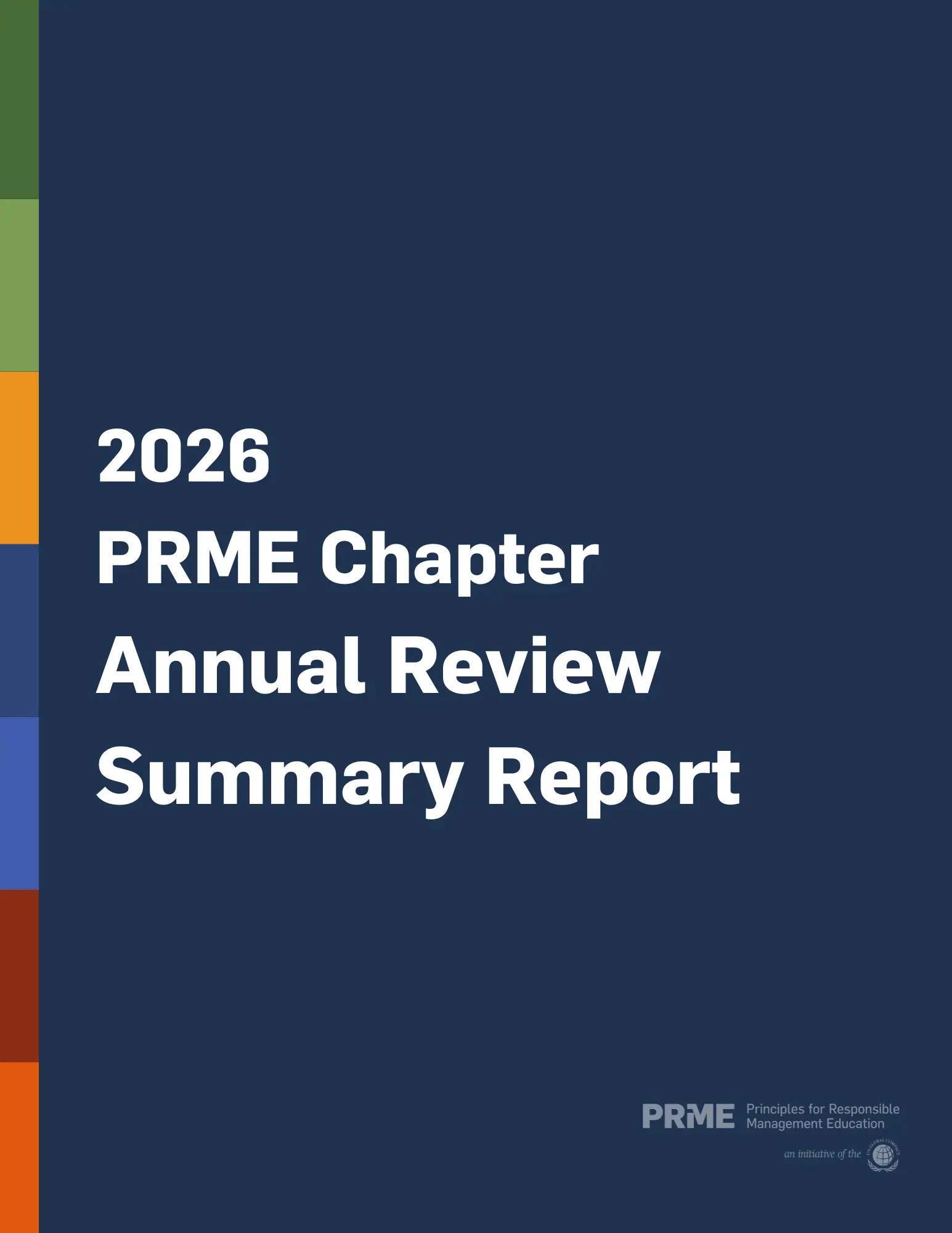 2026 PRME Chapter Annual Review Summary Report