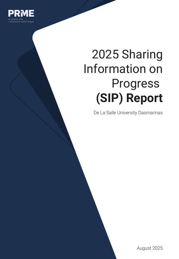 2025 Sharing Information on Progress (SIP) Report De La Salle University Dasmarinas