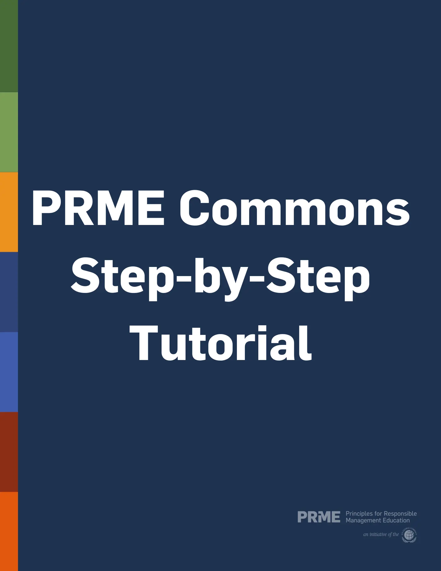 PRME Commons Step-by-Step Tutorial