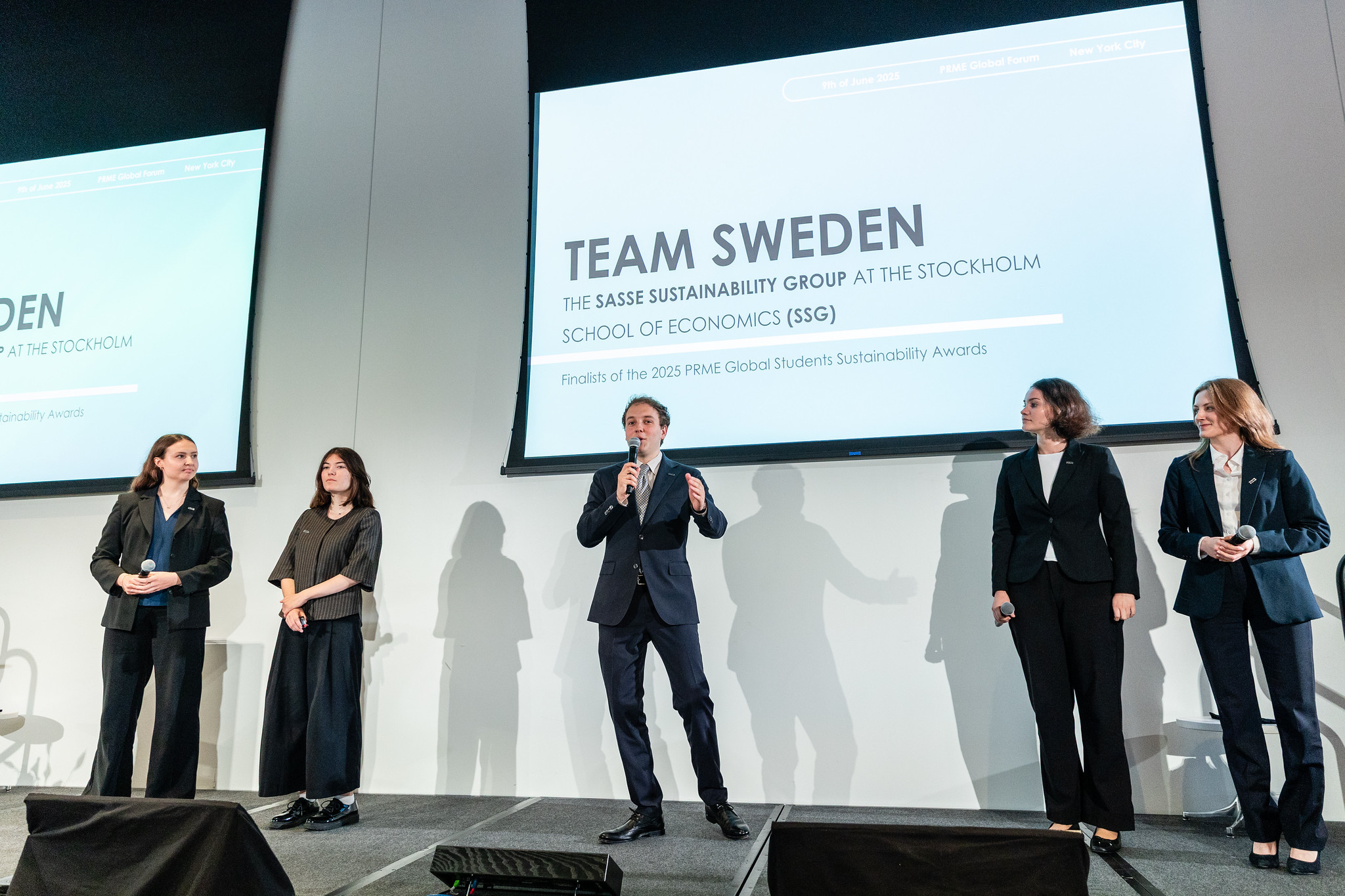 PRME Students presenting at the 2025 Global Forum