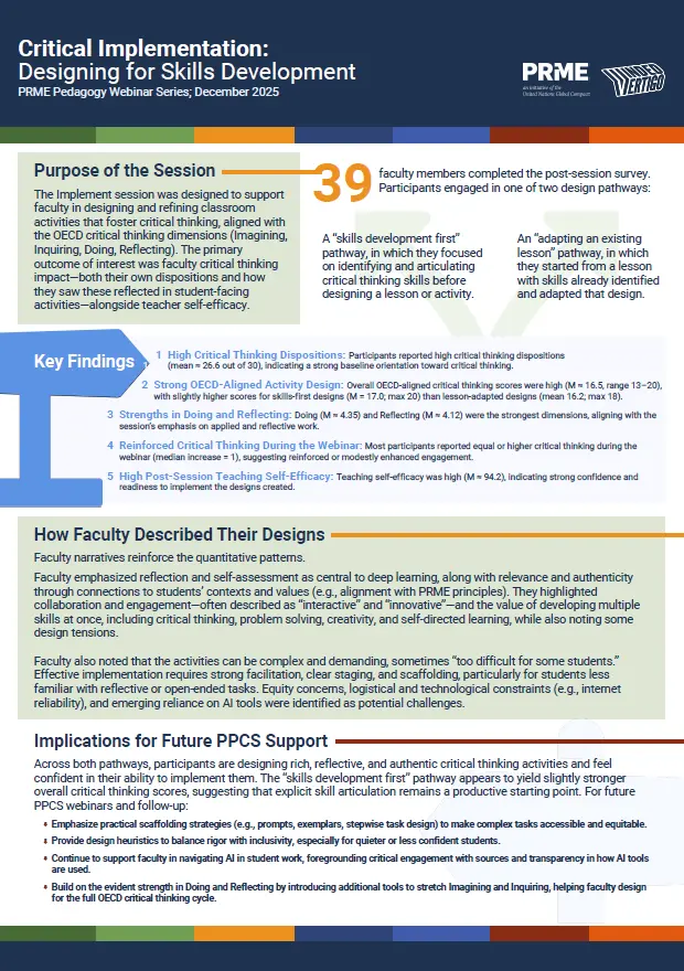 Critical Implementation: Designing for Skills Development