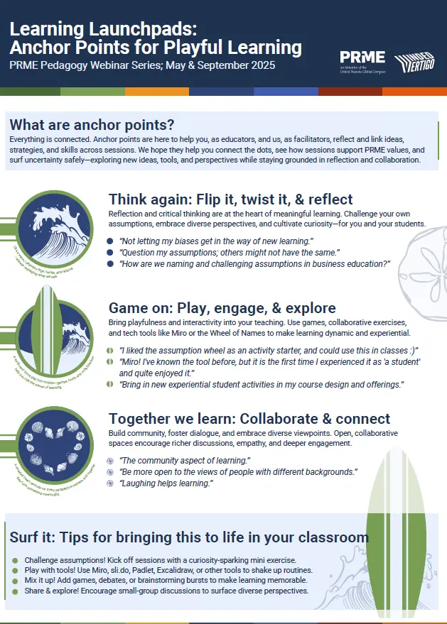 Anchor Points: Introduction to PRME Pedagogy