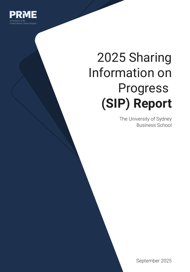 The University of Sydney Business School 2025 SIP Report