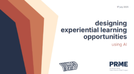 Designing Experiential Learning Opportunities Using AI